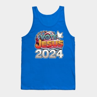 Vote Jesus 2024 - Dove Stars Design Tank Top